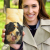 Cute Bernese Mountain Dog Print Women's Leather Wallet