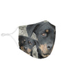 Amazing Rottweiler Print Face Mask