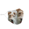 Wire Hair Fox Terrier Print Face Mask- Limited Edition