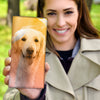 Lovely Golden Retriever Print Women's Leather Wallet