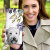 Amazing Briard Dog On White Print Women's Leather Wallet