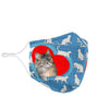 Siberian Cat Love Print Face Mask