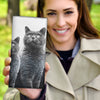 Cute British Shorthair Cat Print Women's Leather Wallet