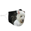 Lovely West Highland White Terrier Print Face Mask