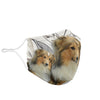 Sheltie Print Face Mask