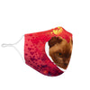 Burmese Cat On Heart Print Face Mask