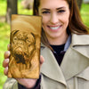 Dogue de Bordeaux Print Women's Leather Wallet