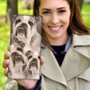 Cute Bulldog Print Women's Leather Wallet