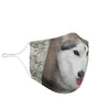 Siberian Husky Print Face Mask