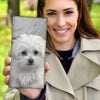 Maltese Dog Print Women's Leather Wallet