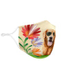 Cute Golden Retriever Print Face Mask