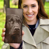 Flat-Coated Retriever Print Women's Leather Wallet