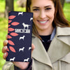 Save The Dog Print Women's Leather Wallet