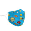 Multicolor Fish Patterns Print Face Mask