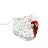 Scarlet Macaw Parrot Print Face Mask