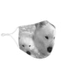 Cute Samoyed Print Face Mask