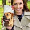 Bullmastiff Dog Print Women's Leather Wallet