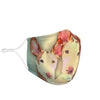 Cute Ibizan Hound Print Face Mask