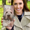 Cute Bloodhound Print Women's Leather Wallet