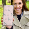 Great Dane Dog Patterns Print Women's Leather Wallet