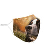 Lovely Bernese Mountain Dog Print Face Mask