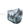 Amazing Alaskan Malamute Print Face Mask