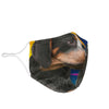 Cute Bluetick Coonhound Print Face Mask