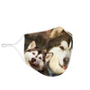 Alaskan Malamute Print Face Mask