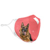 German Shepherd Print Face Mask