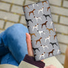 Pointer Dog Print Women's Leather Wallet