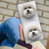 Lovely Bichon Frise Print Women's Leather Wallet