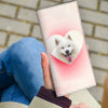 Samoyed Dog Print Women's Leather Wallet