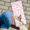 Devon Rex Cat Print Women's Leather Wallet