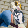 Siberian Husky Dog Print Women's Leather Wallet