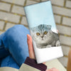 Scottish Fold Cat Print Women's Leather Wallet