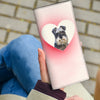 Miniature Schnauzer Dog Print Women's Leather Wallet