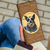 Australian Cattle Dog Print Women's Leather Wallet