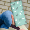 Irish Terrier Paws Patterns Print Women's Leather Wallet