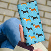 Basenji Dog Patterns Print Women's Leather Wallet