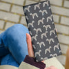 Bedlington Terrier Print Women's Leather Wallet