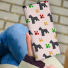 Miniature Schnauzer Dog Patterns Print Women's Leather Wallet