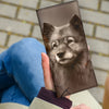 Keeshond Print Women's Leather Wallet