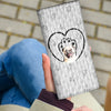 Pug Paws Print Women's Leather Wallet