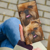 Lovely Brussels Griffon Print Women's Leather Wallet