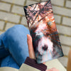 Bernedoodle Dog Print Women's Leather Wallet