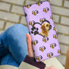 Puggle Dog paws patterns  Print Women's Leather Wallet