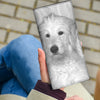 Goldendoodle On White Print Women's Leather Wallet