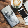 Cute Clumber Spaniel Print Women's Leather Wallet