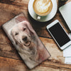 Golden Retriever Print Women's Leather Wallet