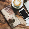 Lovely Chinese Crested Dog Print Women's Leather Wallet